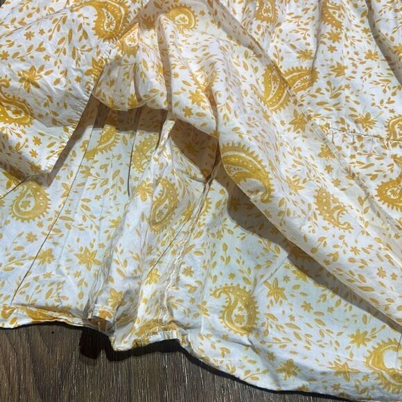 Ivy street paisley print tired baby doll dress cotton mini prairie sun dress - Picture 6 of 9